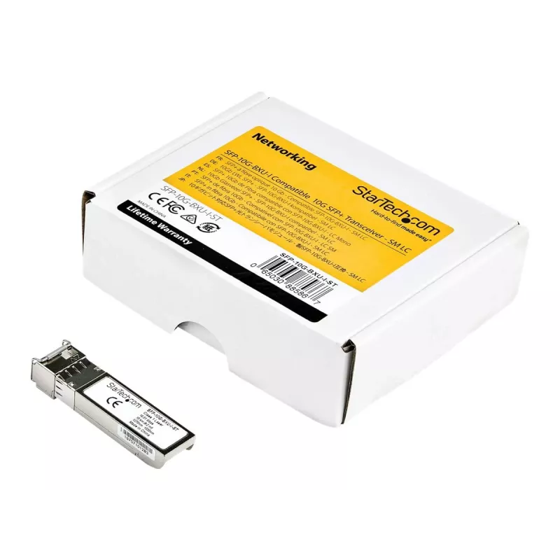 StarTech.com SFP-10G-BXU-I-ST SFP+ Transceiver Module - suderinamas su Cisco - 10 Gbps - 10 km - vienmodis - LC