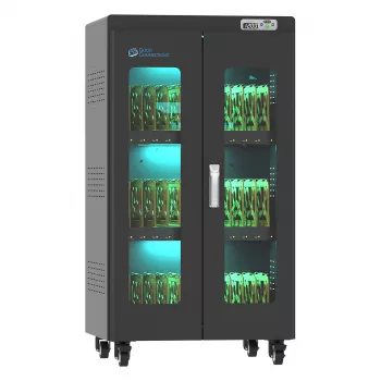 GoodConnections ANTARES PRO N36C Nešiojamųjų kompiuterių įkrovimo vežimėlis iki 15,6 inch USB-C 65W PD3.0 UVC dezinfekcija Juoda