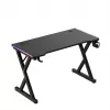 HUZARO Hero 2.3 RGB Gaming stalas - 1200x600mm, juodas, Carbon Flex, RGB LED, fiksuotas aukštis