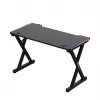 HUZARO Hero 2.3 RGB Gaming stalas - 1200x600mm, juodas, Carbon Flex, RGB LED, fiksuotas aukštis