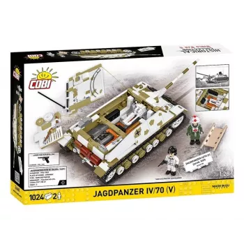 COBI KLOCKI Historical Collection Jagdpanzer IV/70 (V) (Sd.Kfz.162/1) Statybinis blokelių rinkinys 1024 vnt.