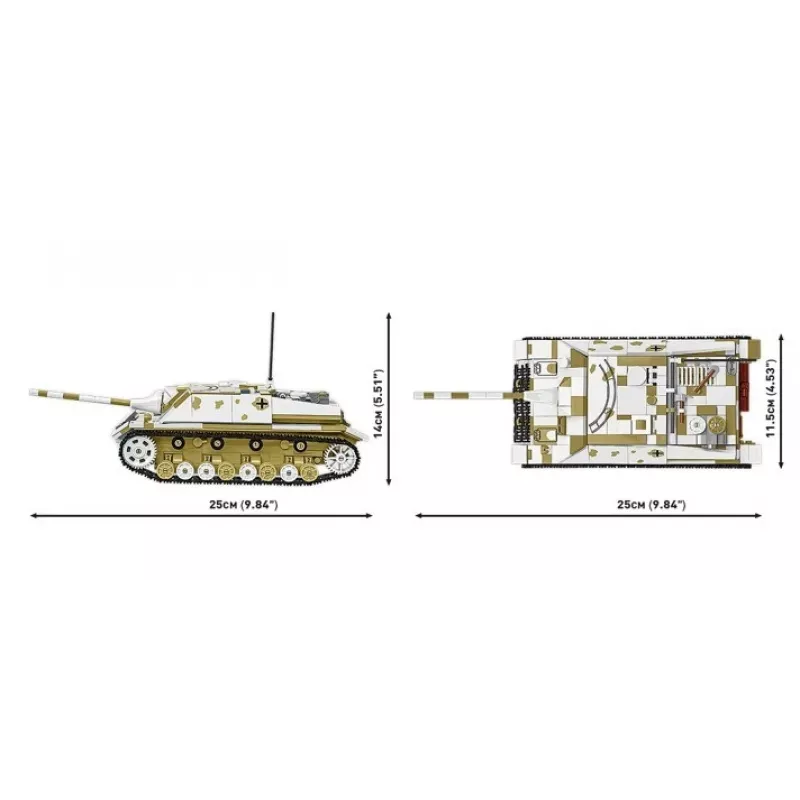 COBI KLOCKI Historical Collection Jagdpanzer IV/70 (V) (Sd.Kfz.162/1) Statybinis blokelių rinkinys 1024 vnt.