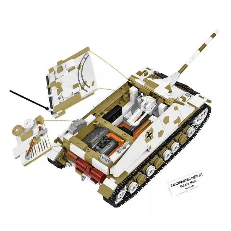 COBI KLOCKI Historical Collection Jagdpanzer IV/70 (V) (Sd.Kfz.162/1) Statybinis blokelių rinkinys 1024 vnt.