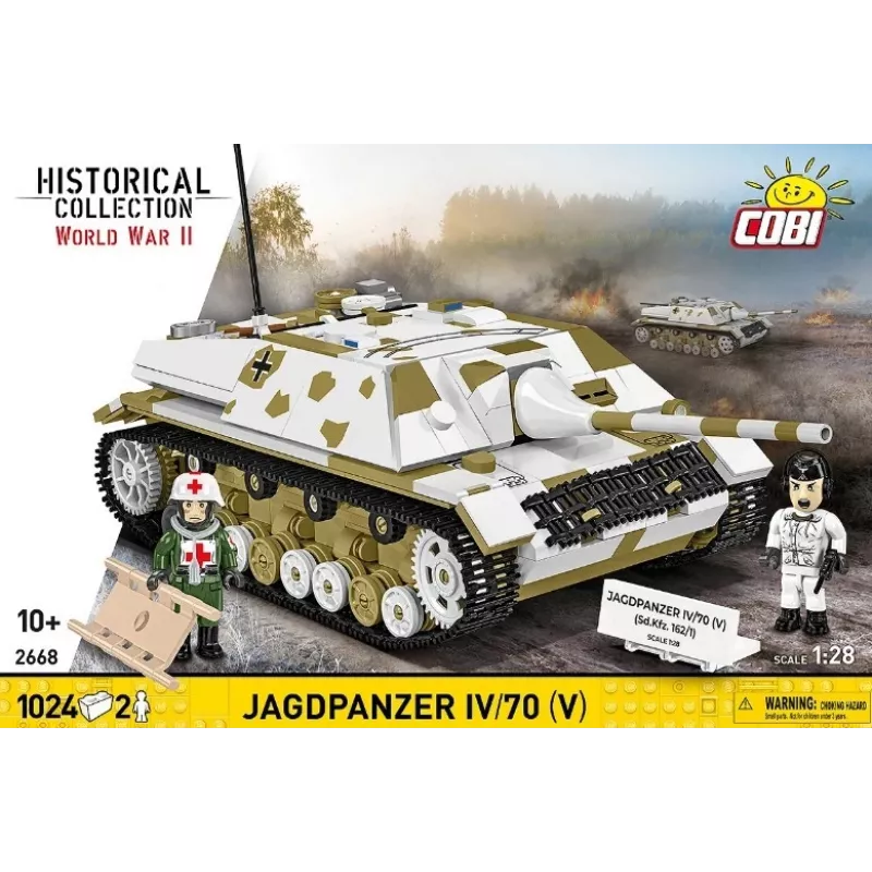 COBI KLOCKI Historical Collection Jagdpanzer IV/70 (V) (Sd.Kfz.162/1) Statybinis blokelių rinkinys 1024 vnt.