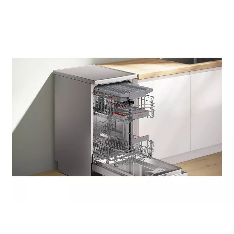 Bosch SPS4HMI13E Laisvai pastatoma indaplovė, 45 cm, energijos klasė D, Inox
