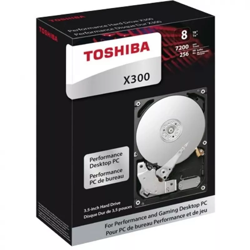 Toshiba X300 Performance 12 TB vidinis kietasis diskas 3.5 colio SATA 6Gb/s 7200 RPM 256 MB podėlis