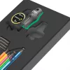 Wera 9740 Hex-Plus L formos raktų rinkinys metrinis 9 dalių su rutuliniu galu ir spalviniu kodavimu