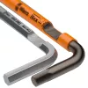 Wera 9740 Hex-Plus L formos raktų rinkinys metrinis 9 dalių su rutuliniu galu ir spalviniu kodavimu