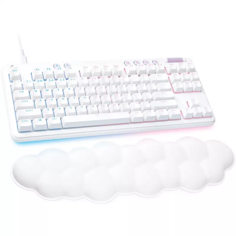 Logitech G G713 TKL mechaninė žaidimų klaviatūra - White Mist (Aurora kolekcija)