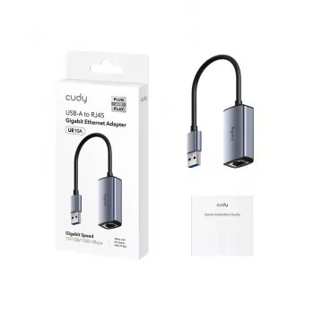 CUDY UE10A USB-A į Ethernet adapteris - Gigabit RJ45 tinklo adapteris