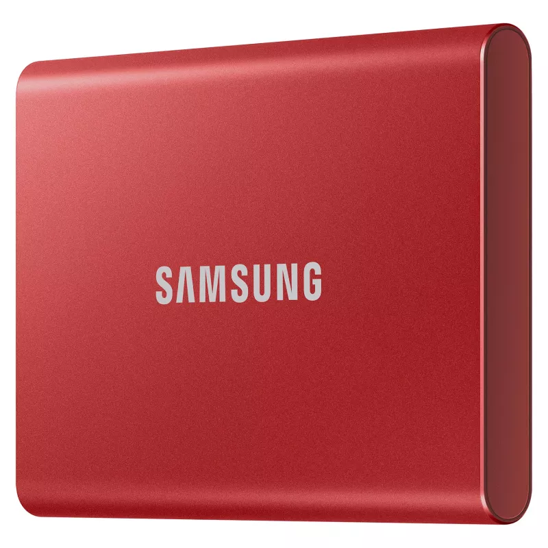 Samsung Portable SSD T7 500GB USB 3.2 Gen 2 Metallic Red External Solid State Drive