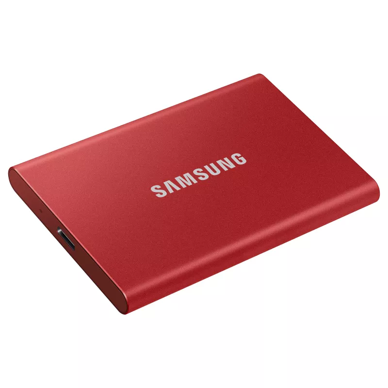 Samsung Portable SSD T7 500GB USB 3.2 Gen 2 Metallic Red External Solid State Drive