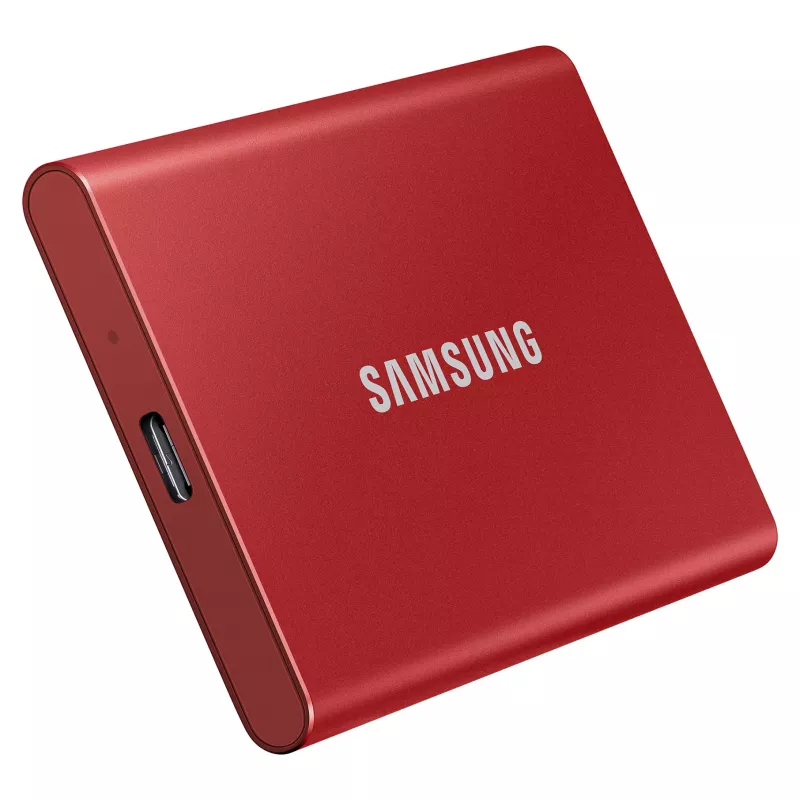 Samsung Portable SSD T7 500GB USB 3.2 Gen 2 Metallic Red External Solid State Drive