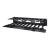 APC Horizontal Cable Manager Single-Sided 2U 6-Inch Depth with Cover