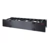 APC Horizontal Cable Manager Single-Sided 2U 6-Inch Depth with Cover