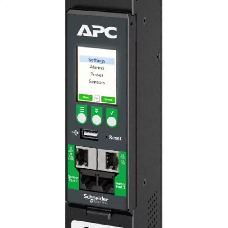 APC NetShelter Rack PDU Advanced - perjungiamas stovo PDU, 1U, 230V, 16A, 8x IEC C13, juoda