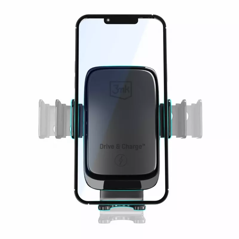 3mk Drive & Charge automobilinis telefono laikiklis su belaidžiu įkrovikliu