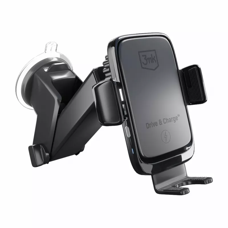 3mk Drive & Charge automobilinis telefono laikiklis su belaidžiu įkrovikliu