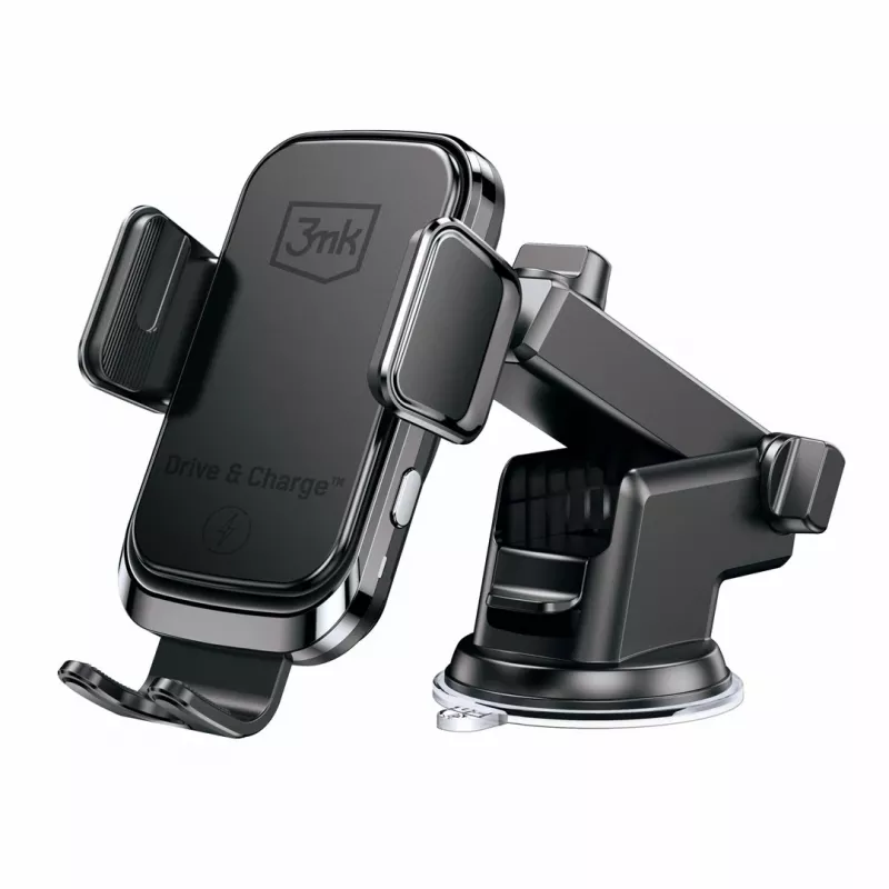 3mk Drive & Charge automobilinis telefono laikiklis su belaidžiu įkrovikliu