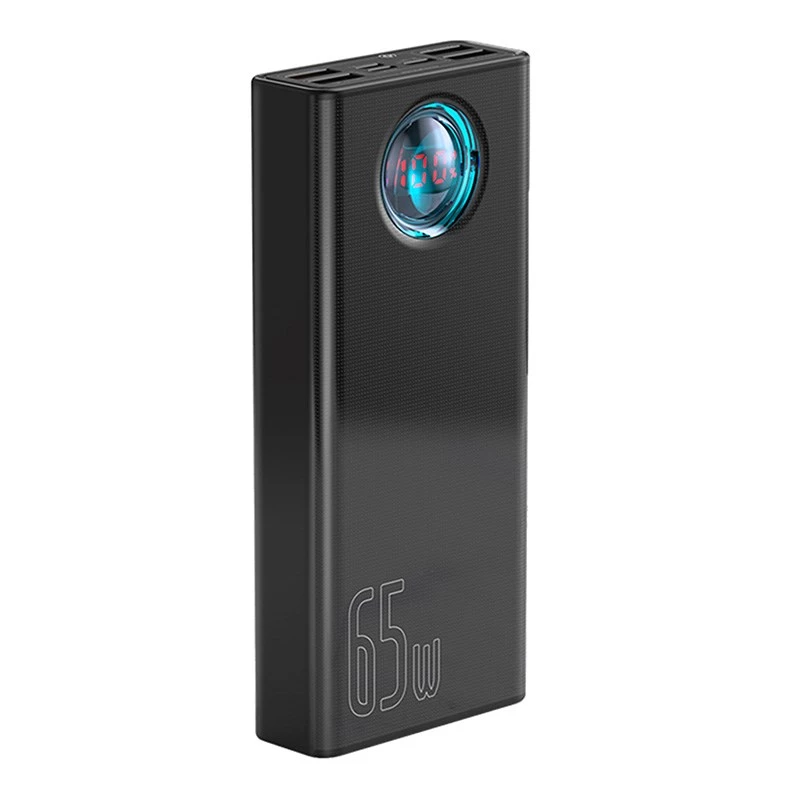 Baseus Amblight Powerbank 30000mAh, 4xUSB, USB-C, 65W, Juoda