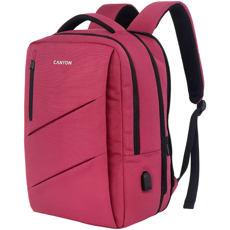 CANYON Kuprinė BPE-5 Urban USB 15.6 colio raudona