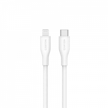 Canyon CLNM60SC10 USB-C į Lightning laidas 1m 60W MFi Silikonas Baltas