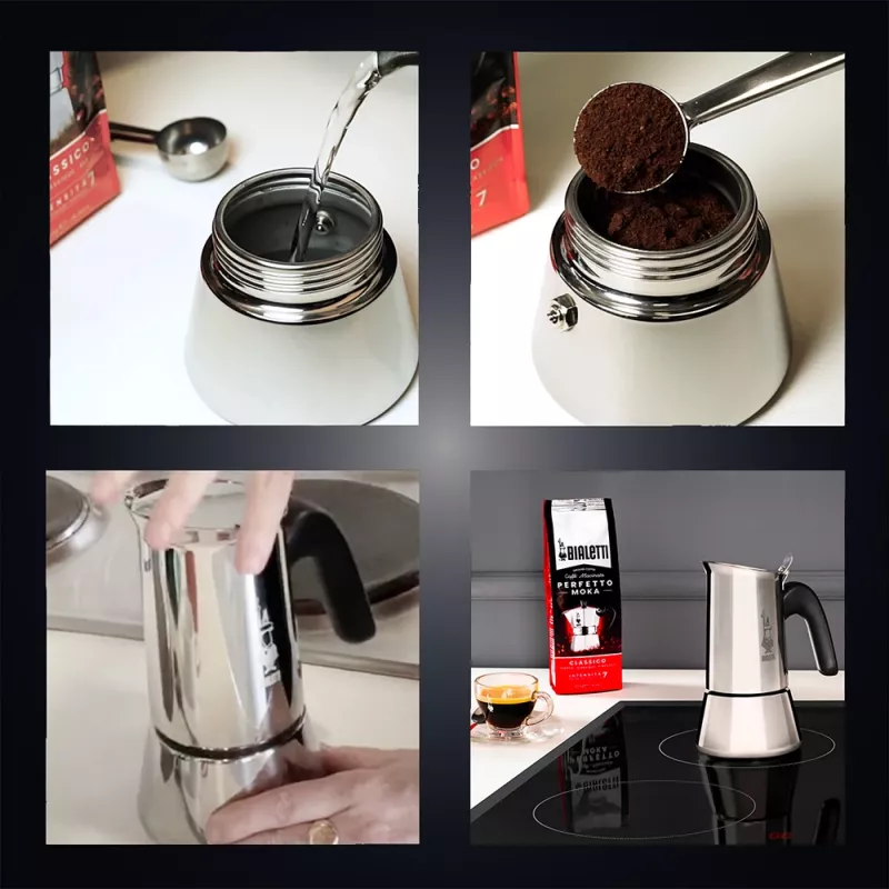 Bialetti Venus Stovetop Espresso Maker 4 Cups 170 ml Stainless Steel