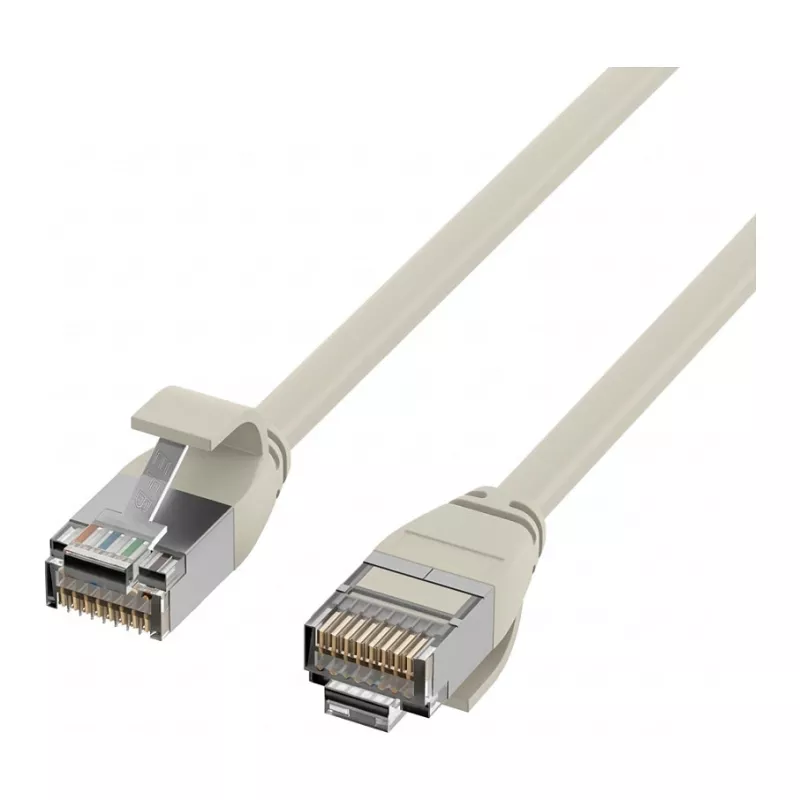 EFB-Elektronik RJ45 Patch Cable Cat.6A U/FTP TPE 4mm Ultraflex Grey 0.25m