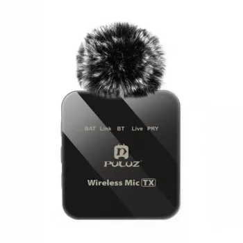 PULUZ PU648B belaidis mikrofonas (USB-C) – profesionalus lavalier mikrofonas su ENC triukšmo slopinimu, 10 m atstumu, 12 h baterija