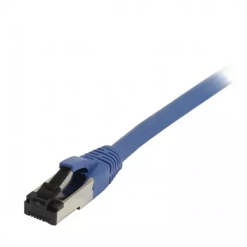 Synergy21 Patch Cable RJ45, CAT8.1 2000MHz, 0,5m, Mėlyna, S/FTP, TPE/LSZH (SuperFlex), AWG26