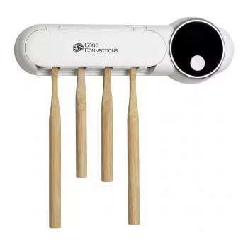 UV-C dantų šepetėlių dezinfekavimo stotelė 4 šepetėliams, Good Connections (UVC-0003)