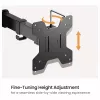 Equip Dvigubas monitoriaus laikiklis ant stalo 17-32 inch 360° Sukiojamas 10kg Juodas