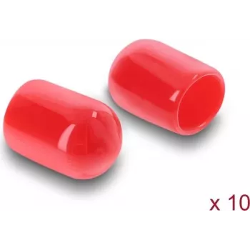 Delock Dust Cap for SMA Plug 10 Pieces Silicone Red (60895)