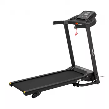 REBEL ACTIVE RBA-1001 Sulankstomas elektrinis bėgimo takelis su LCD ekranu, 12 programų, 12 km/h, sidabrinis/juodas