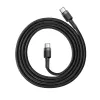 Baseus Cafule USB-C į USB-C laidas PD 2.0 QC 3.0 60W 1m (Juoda/Pilka)
