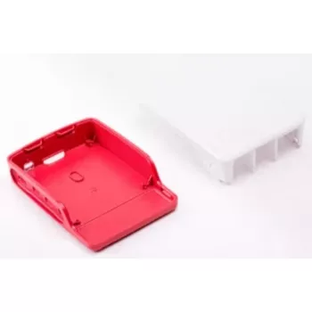 Raspberry Pi 4 Dėklas Raudonas/Baltas Oficialus Apsauginis Korpusas