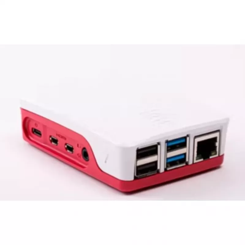 Raspberry Pi 4 Dėklas Raudonas/Baltas Oficialus Apsauginis Korpusas