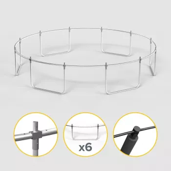 REBEL Active Trampoline PRO 14ft/427 cm su apsauginiu tinklu ir kopėčiomis