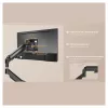 Equip Dvigubo monitoriaus stalinis laikiklis 17-32 inch ekranams, 360° sukimas, dujinė spyruoklė, 9 kg talpa, juodas