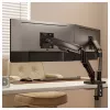 Equip Dvigubo monitoriaus stalinis laikiklis 17-32 inch ekranams, 360° sukimas, dujinė spyruoklė, 9 kg talpa, juodas