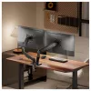 Equip Dvigubo monitoriaus stalinis laikiklis 17-32 inch ekranams, 360° sukimas, dujinė spyruoklė, 9 kg talpa, juodas