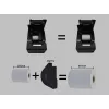Equip 58/80mm terminis POS kvitų spausdintuvas su automatiniu pjaustytuvu, USB/Bluetooth/WiFi/pinigų stalčiaus jungtimi, juodas