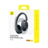 Baseus Bowie D05 belaidės ausinės virš galvos Bluetooth 5.3 - Juoda