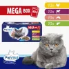 PREVITAL Mega Box Veršiena, Lašiša, Kepenėlės, Vištiena – šlapias kačių ėdalas – 40x100g