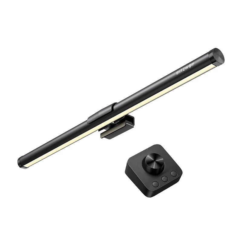 BlitzWolf BW-CML5 Monitor Light Bar su belaidžiu nuotolinio valdymo pultu, RGB foniniu apšvietimu, 2700K-6500K, USB-C, anti-glare