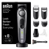 Braun BT7420 Barzdos Trimmeris - Viskas Viename Trimmeris - Juoda/Pilka