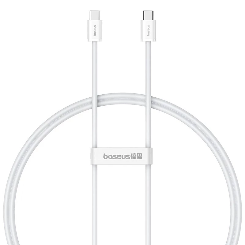 Baseus Superior USB C į USB C duomenų laidas 1 m 30 W baltas