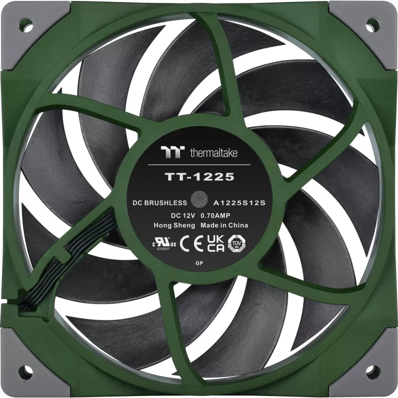 Thermaltake TOUGHFAN 12 Racing Green High Static Pressure Radiator Fan 120mm Single Pack