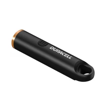 Duracell DK100R Raktų Pakabuko Žibintuvėlis 100 Lumenų Įkraunamas Juodas