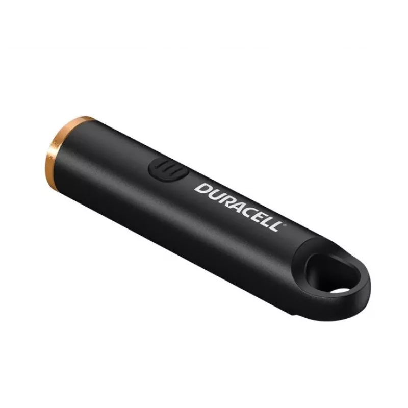 Duracell DK100R Raktų Pakabuko Žibintuvėlis 100 Lumenų Įkraunamas Juodas